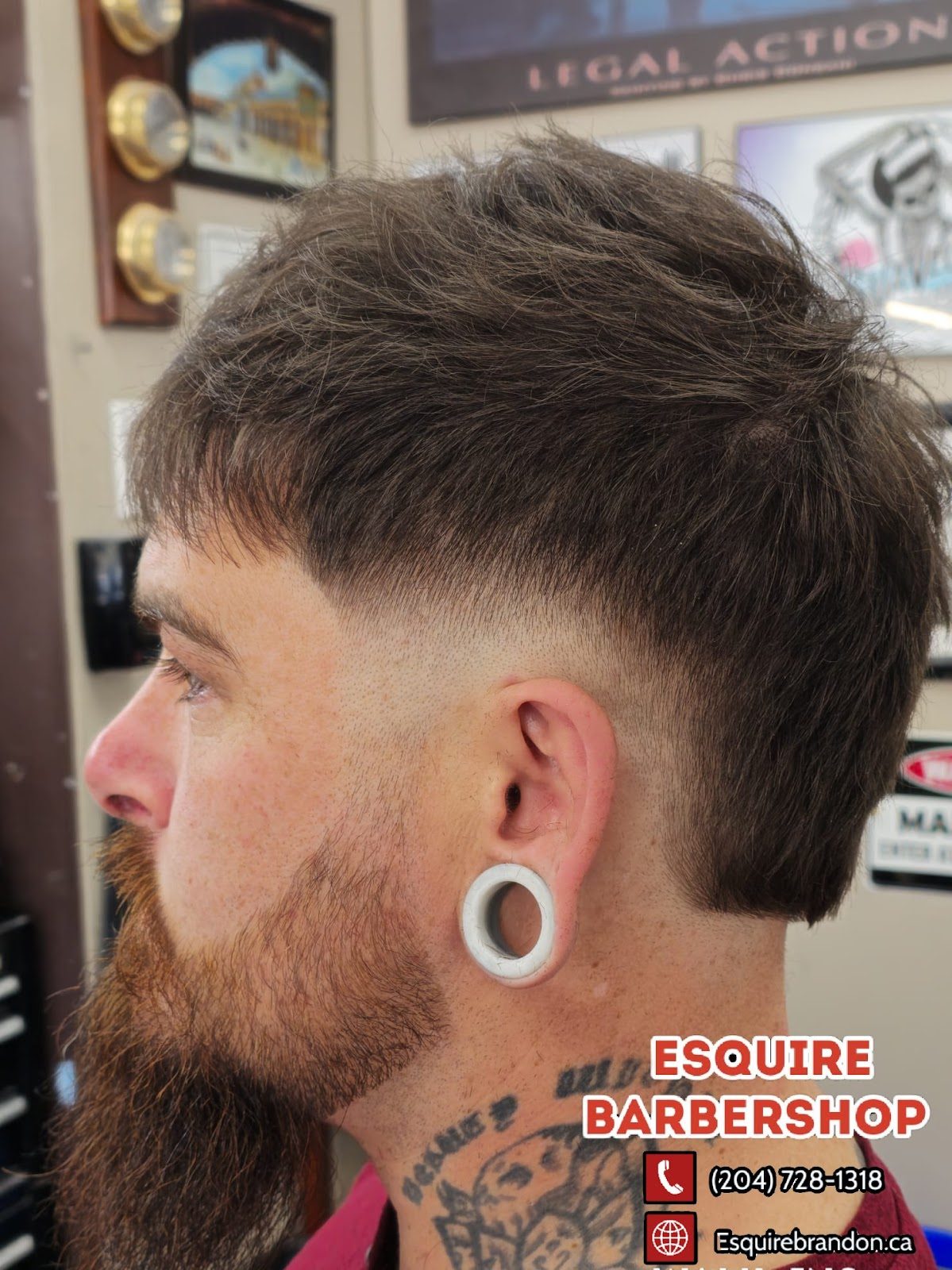 Taper fade with beard trim — Esquire Barbershop Brandon MB